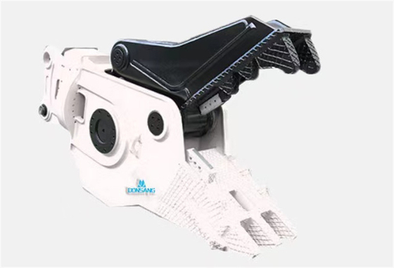 CE White Hydraulic Pulverizer Attachment For Excavator