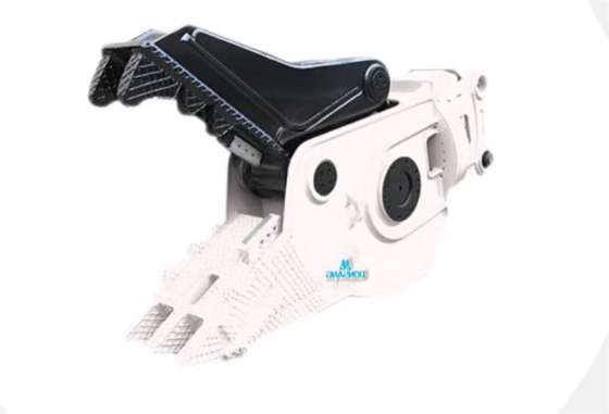 CE White Hydraulic Pulverizer Attachment For Excavator