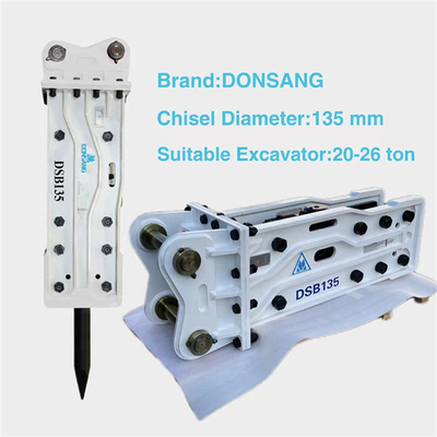 140mm Wide Chisel Excavator Hydraulic Breaker Side Type Rock Hammer Attachment