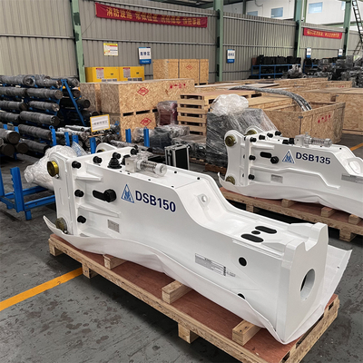 100mm Wide Chisel Hydraulic Rock Breaker Box Type For 15 Ton Mini Excavator