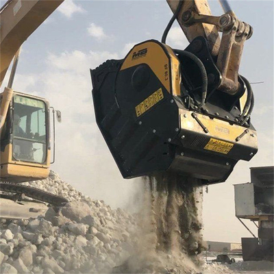 18-26 Ton Excavator Crusher Bucket 700 X 500 MM Feeding Size