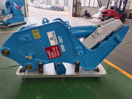 Bule Hydraulic Pulverizer With Magnet High Performance Pulverizing Machine For 20 Ton Excavator