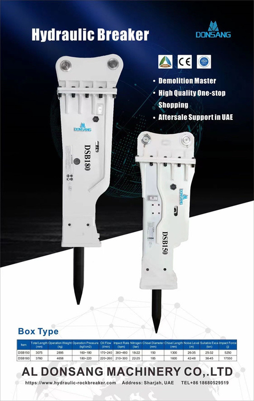 50 Ton Excavactor Hydraulic Hammer Breaker 180mm Wide Chisel Big Hydraulic Rock Hammer
