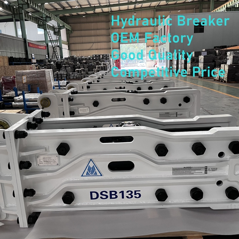 Excavator Hydraulic Breaker Mining Tunnel Rock Drilling Excavation Concrete Breaking Dismantling Equipments